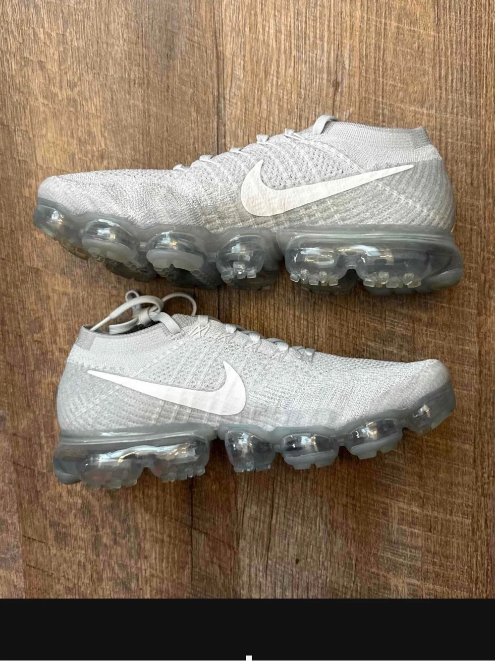 Nike Air VaporMax Flyknit Pure Platinum White Grey